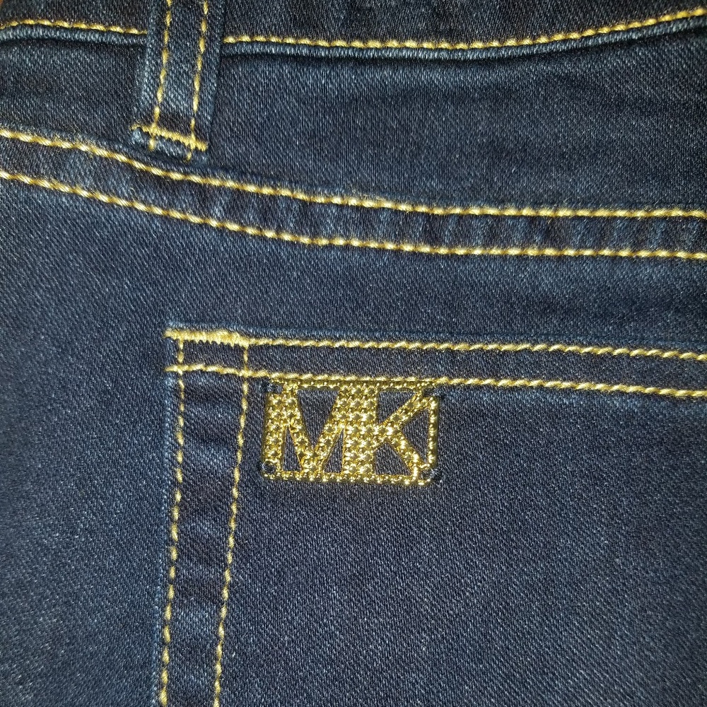 Michael Kors Izzy Skinny Mid-Rise Indigo Jeans NWT - Picture 3 of 6